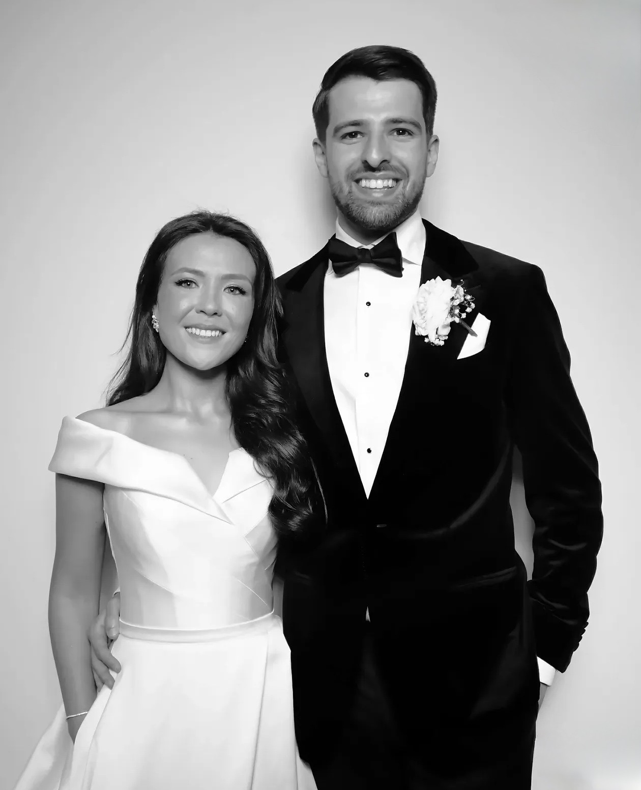Couple posing together